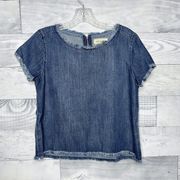 Anthropologie Tops - Anthropologie Cloth & Stone Chambray Denim Tee